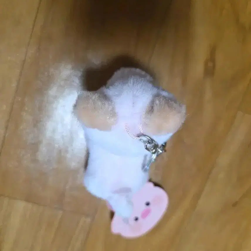 [BUNJANG] White Pig Character Plush Keychain / 흰색 돼지 캐릭터 봉제인형 키링