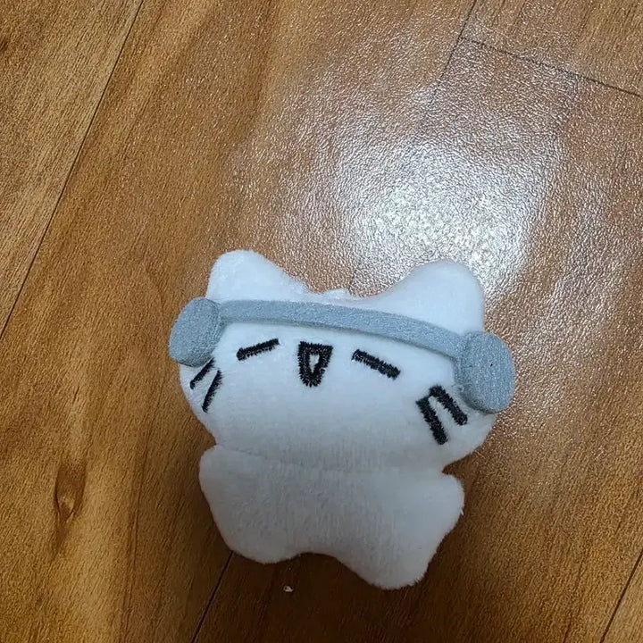 [BUNJANG] White Cat Character Mini Plush Toy / 흰색 고양이 캐릭터 미니 봉제인형