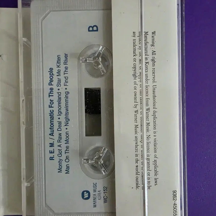 [BUNJANG] R.E.M. Automatic for the People Cassette Tape (Unsealed) / A.[개봉/카세트테이프] 알이엠 R.E.M Automatic for the People
