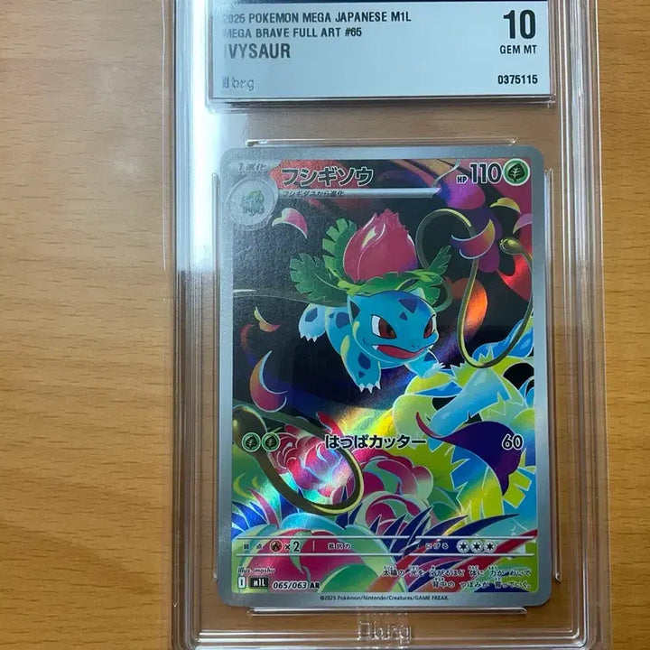 [BUNJANG] Pokemon Megebrave AR BRG10 Graded Card / 일판 이상해풀 ar brg10