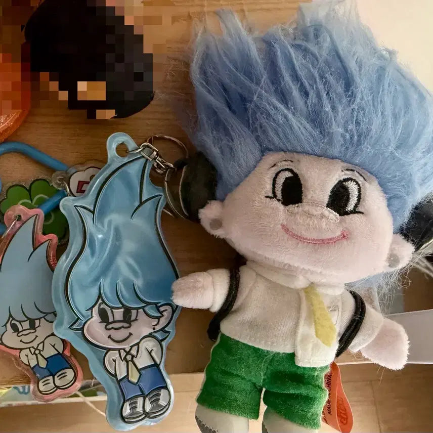 [BUNJANG] RIIZE Anton Line Friends Troll Doll Keychain Set / 라이즈 앤톤 Line friends 트롤 인형 키링 세트