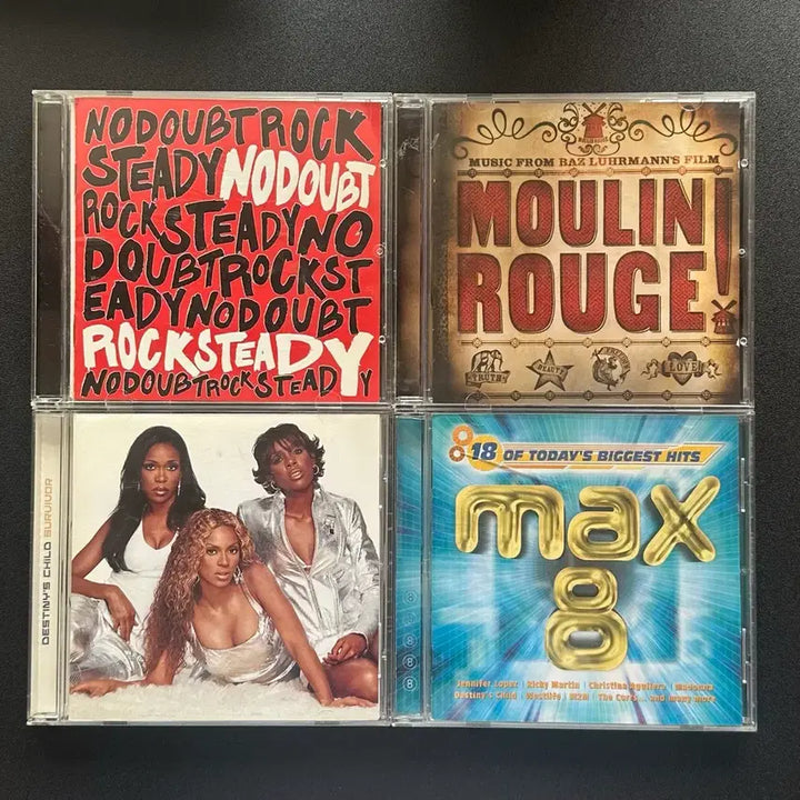 [BUNJANG] Various Artists - Pop Classics CD Collection (Survivor, Moulin Rouge OST, Rock Steady, Max 8) / 팝 명반 CD 4종 서바이버/물랑루즈OST/락스테디/MAX8