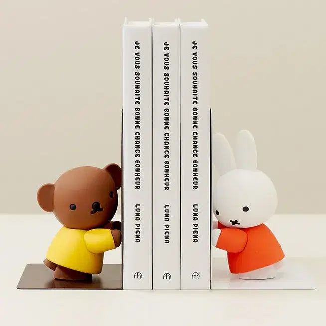 [BUNJANG] Miffy &amp; Boris Limited Edition Figure Bookends / 미피,보리스,한정판,굿즈,피규어 북엔드,새제품