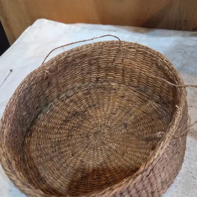 [BUNJANG] Antique Basket Sewing Kit Set (3 Items) / 민속품/ 오랜세월의 바구니 반짇고리 3점