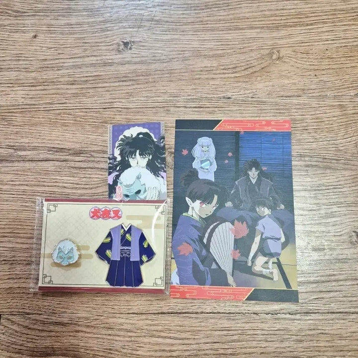 [BUNJANG] Inuyasha CGV Goods Set (Badge, Card) Bundle / 이누야샤 CGV 굿즈 세트 (뱃지, 카드)일괄 판매합니다