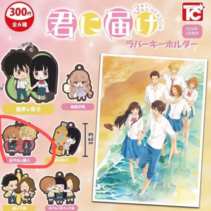 [BUNJANG] To Touch You Gacha Rubber Keychain Ayane &amp; Kento / 너에게 닿기를 가챠
