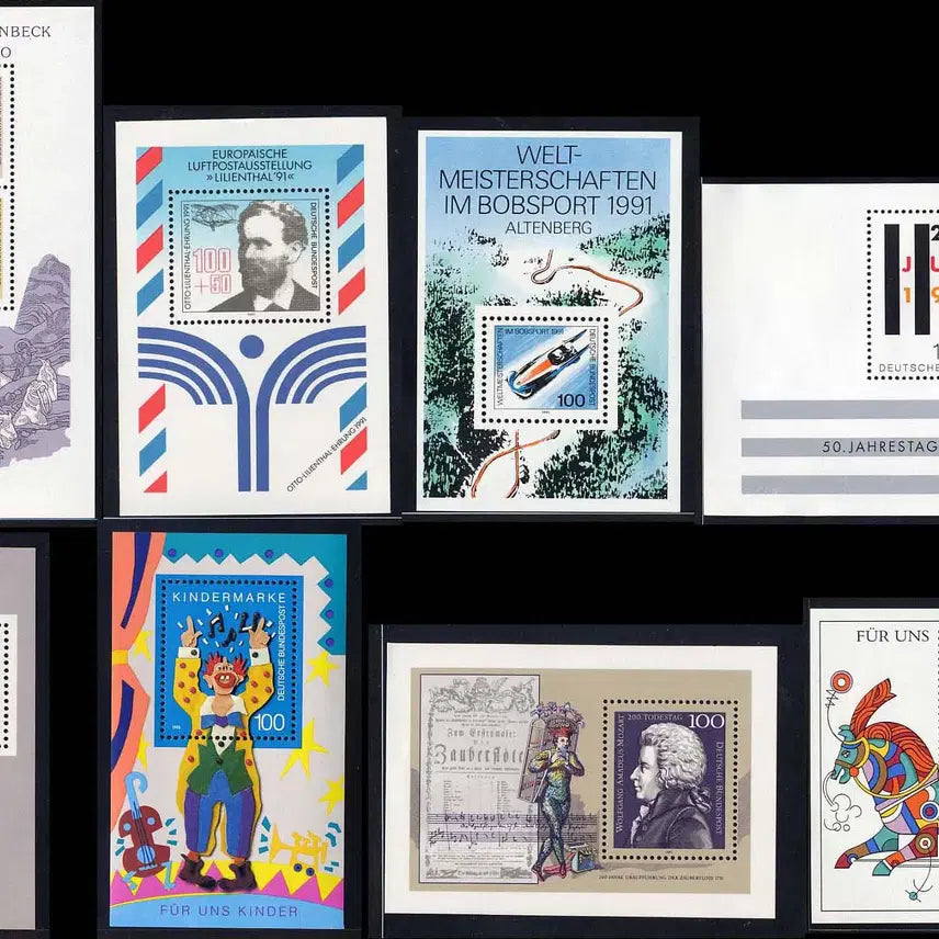 [BUNJANG] BKstamp German Commemorative Sheet Set (8 Types) / [BKstamp외국우표] 독일 기념시트 8종류