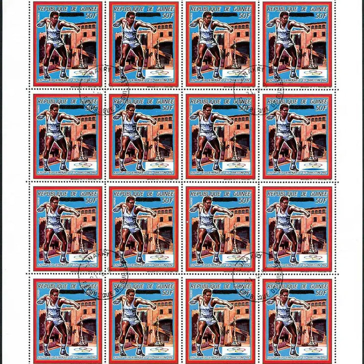 [BUNJANG] Guinea Barcelona Olympics 6종 Complete Sheet (Used 1992) / [BKstamp외국우표] 기니 바로셀로나올림픽 6종완 전지(1992년 사용제)