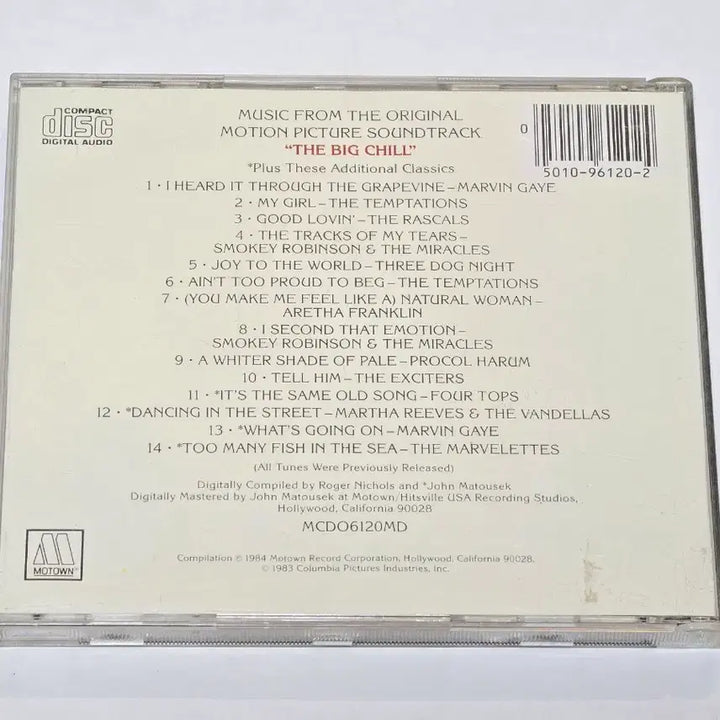 [BUNJANG] The Big Chill Original Soundtrack CD / 영화 빅 칠 (The Big Chill) OST CD