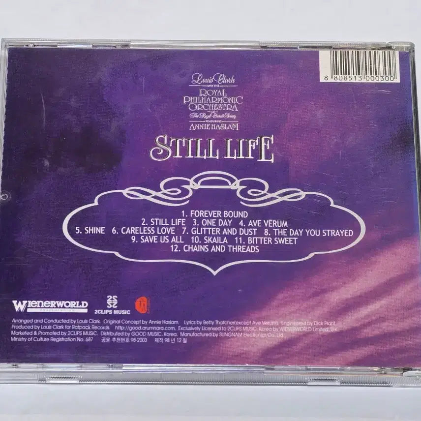 [BUNJANG] Louis Clark &amp; Annie Haslam Still Life CD / Louis Clark &amp; Annie Haslam - Still Life 음악 CD