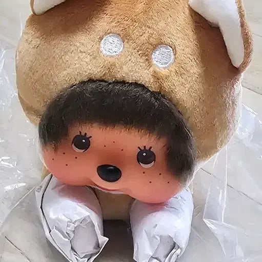 [BUNJANG] Authentic Sekiguchi Monchhichi Shiba Inu Dog Plush / 정품)희귀 매물 세키구치 몬치치 시바견 강아지 인형 판매