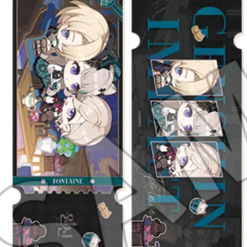 [BUNJANG] Genshin Cafe Hologram Ticket Set / 구함)원신 카페 홀로그램 티켓 리니 리넷 프레미네 5만원 특전