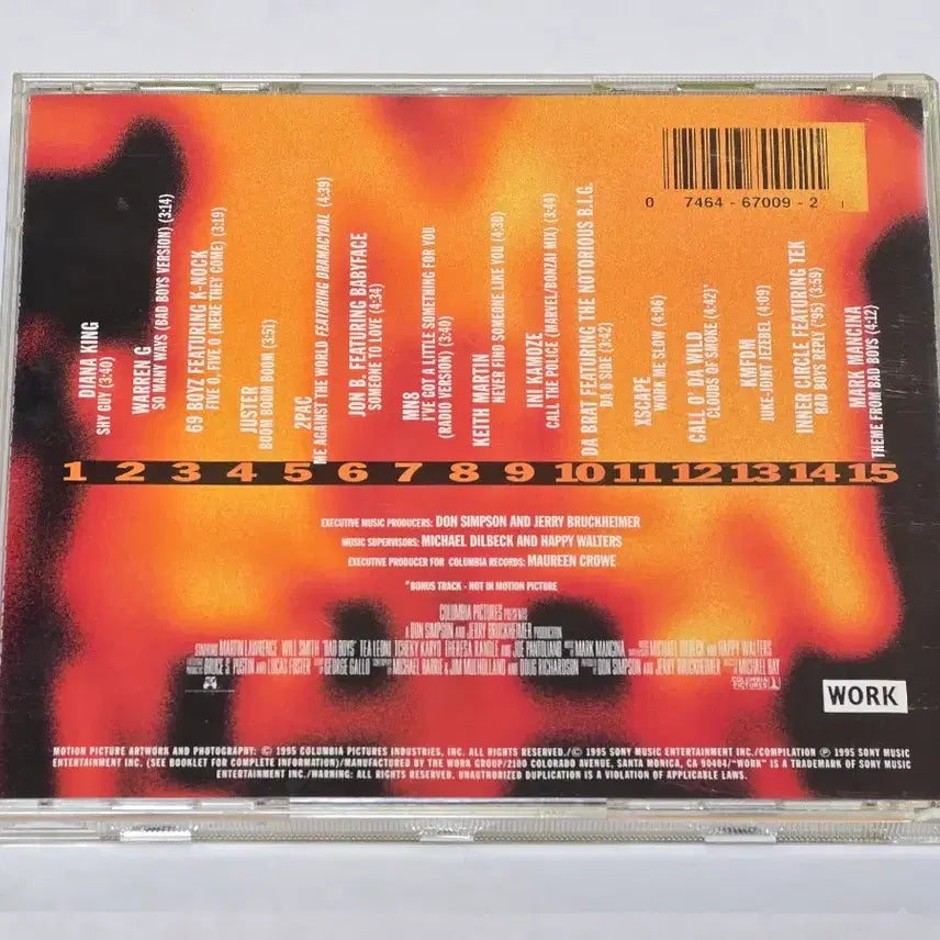 [BUNJANG] Bad Boys (1995) Original Soundtrack CD / 영화 나쁜 녀석들 (Bad Boys) OST