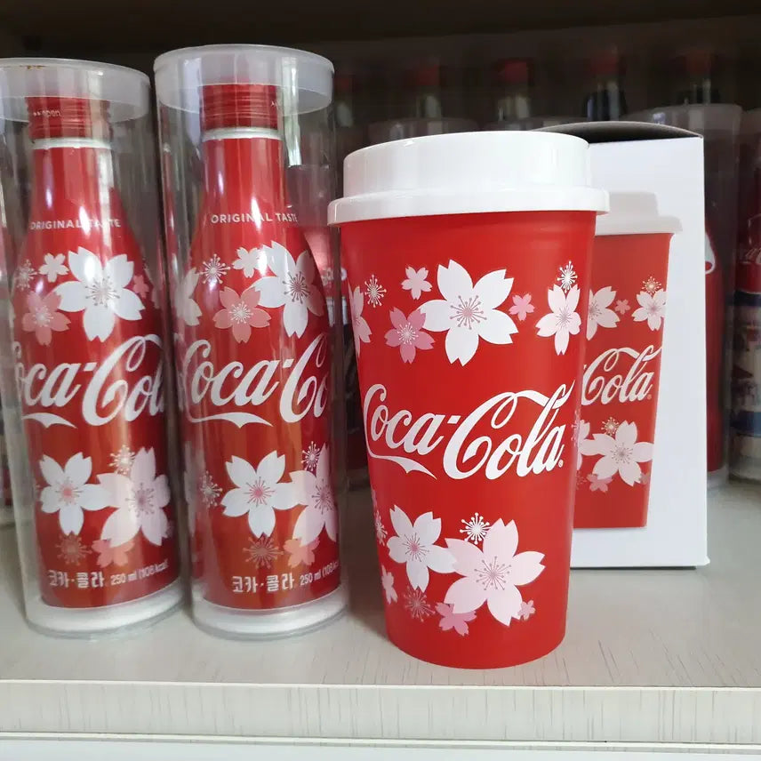 [BUNJANG] Coca-Cola Cherry Blossom Limited Edition Cup with Storage Case / 코카콜라 벚꽃 한정판 / 컵