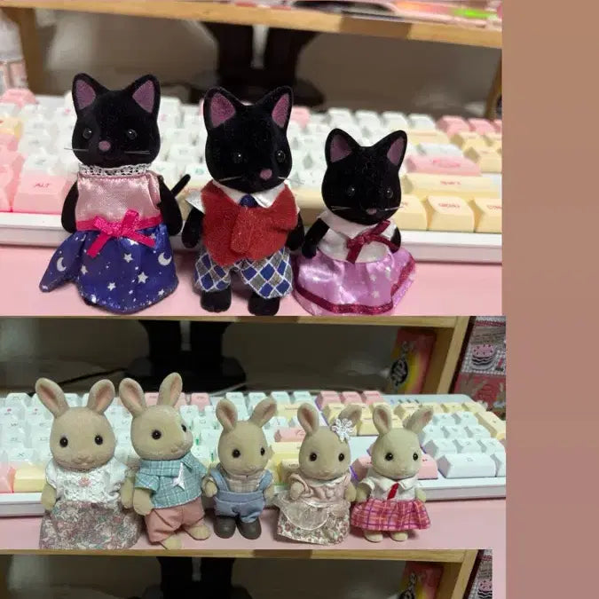 [BUNJANG] Sylvanian Families Bundle - Vintage, Retired, Rare Figures (60+ pieces) &amp; Furniture Set / 실바니안 패밀리 대량 일괄판매  구형/단종/희귀 가족 다수 (60체+)