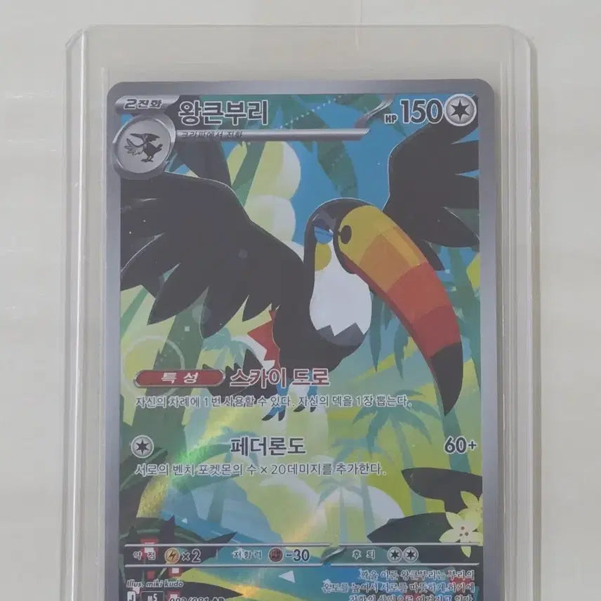 [BUNJANG] Pokemon Card Kingdramon AR / 포켓몬 카드 왕큰부리 AR