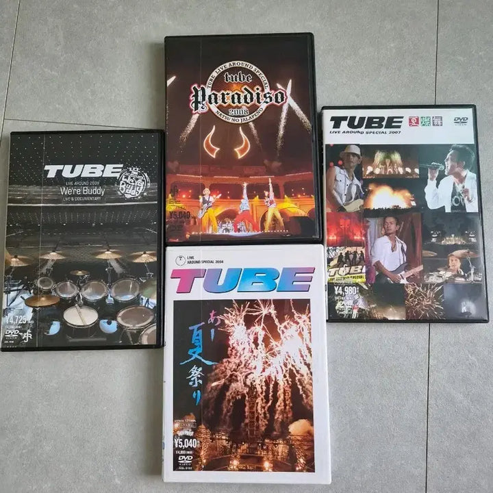 [BUNJANG] TUBE Live DVD 4-Set J-Pop / 그룹 튜브 TUBE DVD 4종 라이브 앨범 j-pop