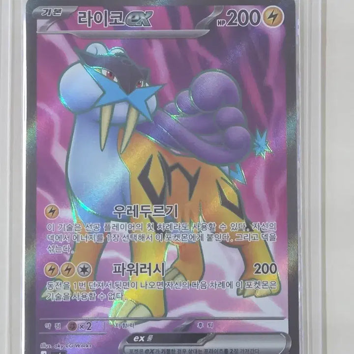 [BUNJANG] Pokemon Card Raikou SR / 포켓몬 카드 라이코 SR