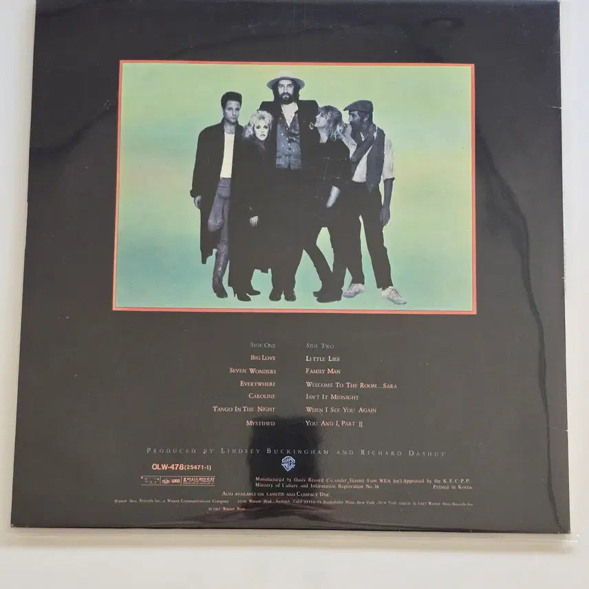 [BUNJANG] Fleetwood Mac Tango in the Night LP / Fleetwood Mac 플리트우드 맥 LP / Tango in the Night 선공개 /EX잔기스/가사지