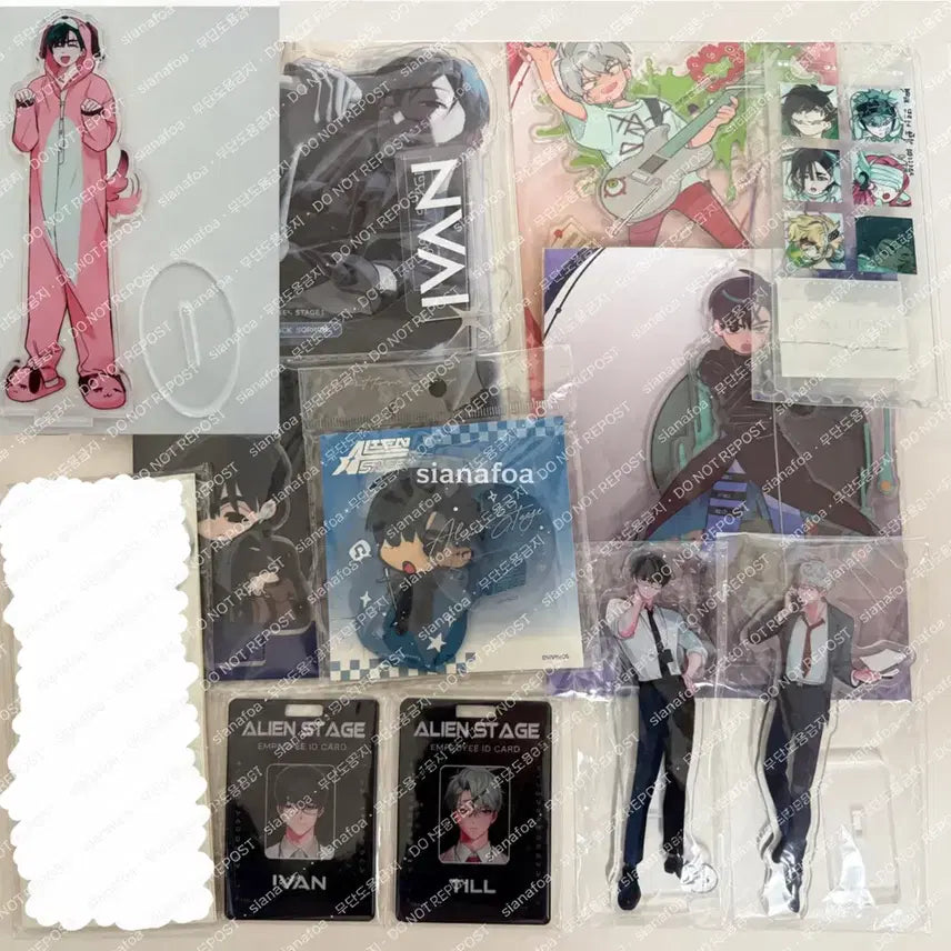 [BUNJANG] A-Stage Evan Till Acrylic Bundle Set / 덤/일괄) 에이스테 이반 틸 아크릴 공식 비공식 루비아 Lubya
