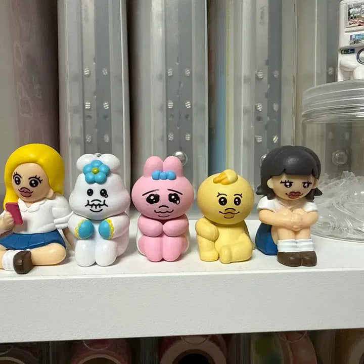 [BUNJANG] Pantsu Rabbit MachiPoke Figure Set (5 Types) / 빤쮸토끼 마치보케 피규어 5종
