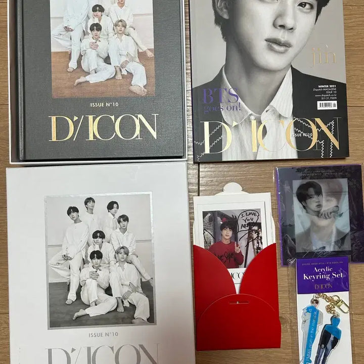 [BUNJANG] BTS Jin Dicon Photobook Set with Keychain / bts 방탄 진 디아이콘 dicon 화보 포토북 키링 일괄