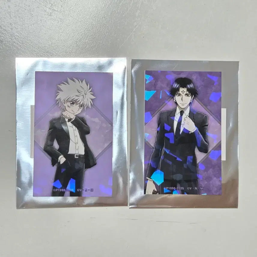 [BUNJANG] Hunter x Hunter Suit Illustration Bundle Set - Killua &amp; Chrollo Photocard / 헌터헌터 정장 수트 일러스트 포토카드 키르아 클로로 일괄