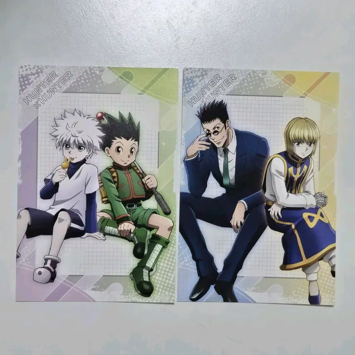 [BUNJANG] Jump Shop Hunter x Hunter Illustration Card Postcard - Killua &amp; Kurapika Bundle Set / (일괄) 점프샵 헌터헌터 일러스트 카드 엽서 - 헌시조 키르아 크라피카