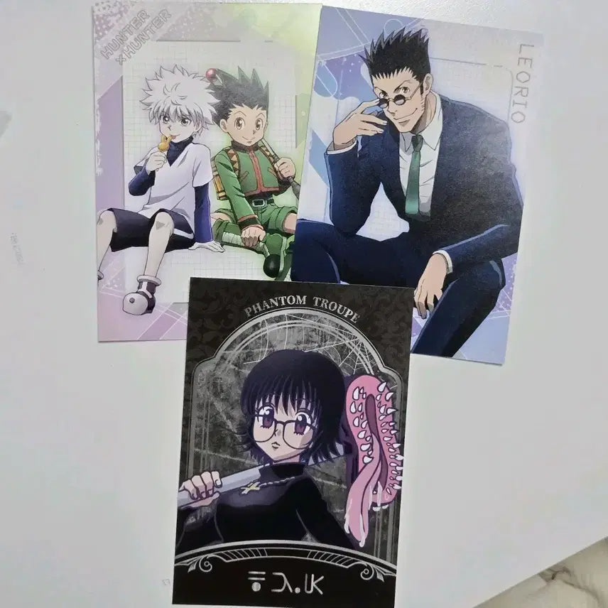 [BUNJANG] Jump Shop Hunter x Hunter Illustration Card Postcard - Bundle Set (Kurapika, Leorio, Shizuku) / (일괄) 점프샵 헌터헌터 일러스트 카드 엽서 - 크라피카 레오리오 시즈크