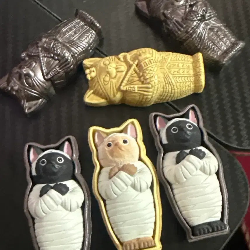 [BUNJANG] Cat Mummy Gacha Figure Bundle Set / 일괄)고양이 미라 가챠 피규어