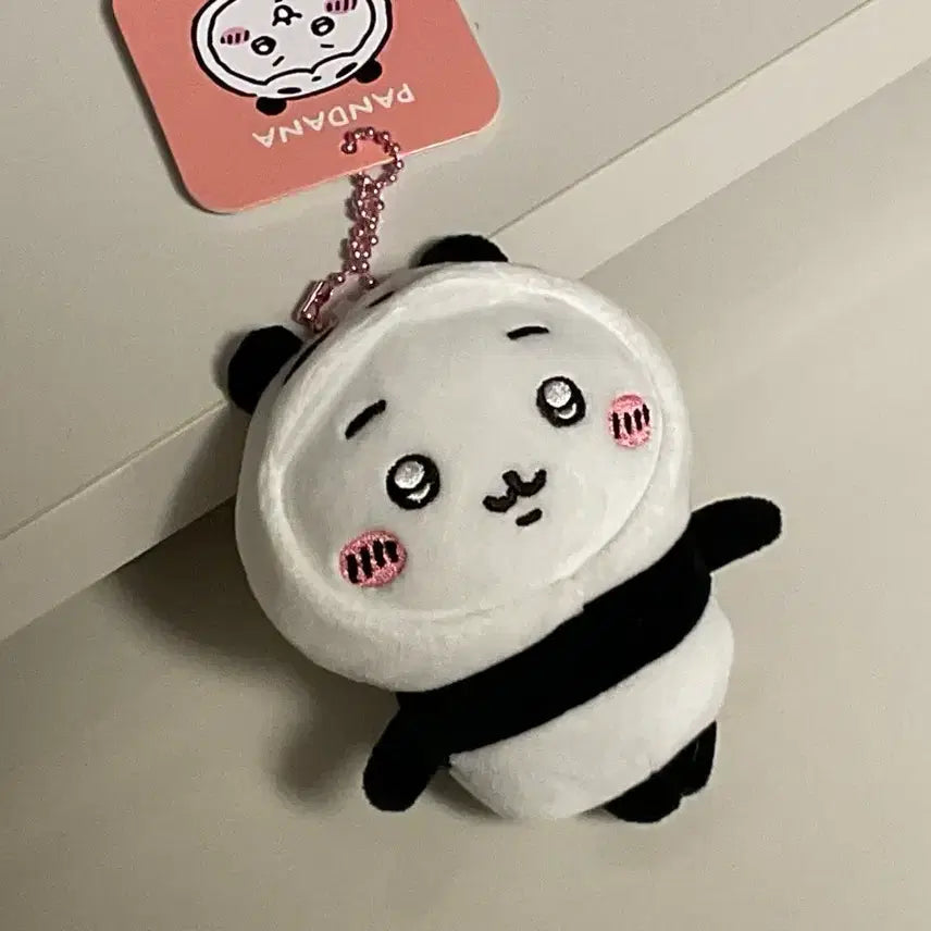 [BUNJANG] Chiikawa Panda Keychain Plush / 치이카와 판다 키링 인형