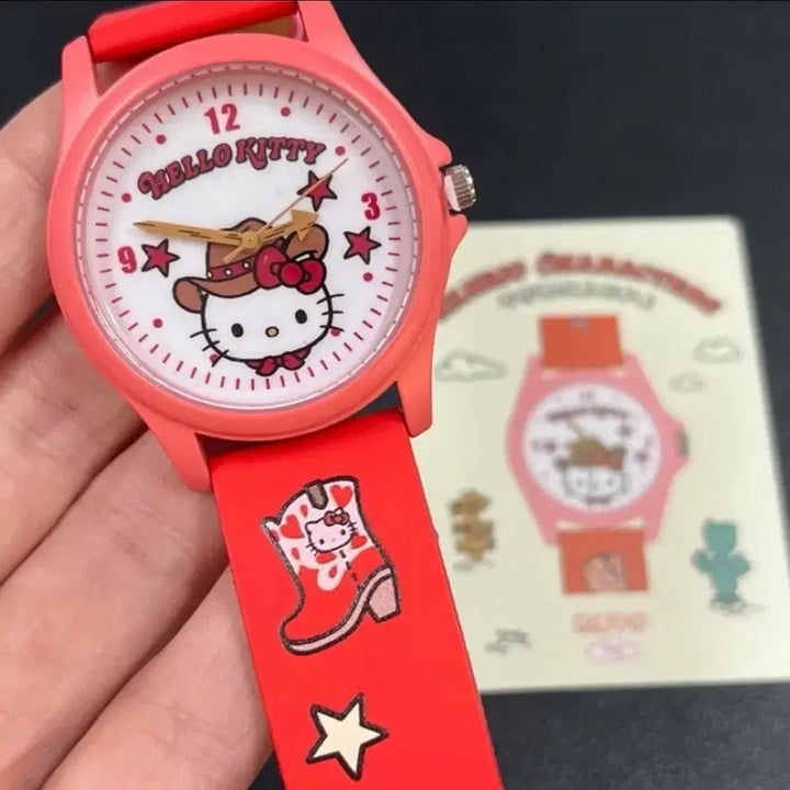 [BUNJANG] Sanrio Hello Kitty Cowboy Series Wristwatch / 헬로 키티 - 산리오 카우보이 시리즈 손목 시계