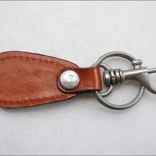 [BUNJANG] Korean Air Swan Logo Leather Keychain / AIR FLY 대한항공 고니 로고 닮은 가죽 열쇠고리 (k249)