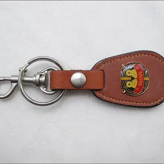 [BUNJANG] 1988 Seoul Olympics Tiger Leather Keychain / 88서울올림픽 호랑이 가죽 열쇠고리 (k256)