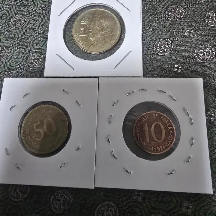 [BUNJANG] 10, 50, 100 Won Coin Set / 한국4292년 10환 50환 100환 세트