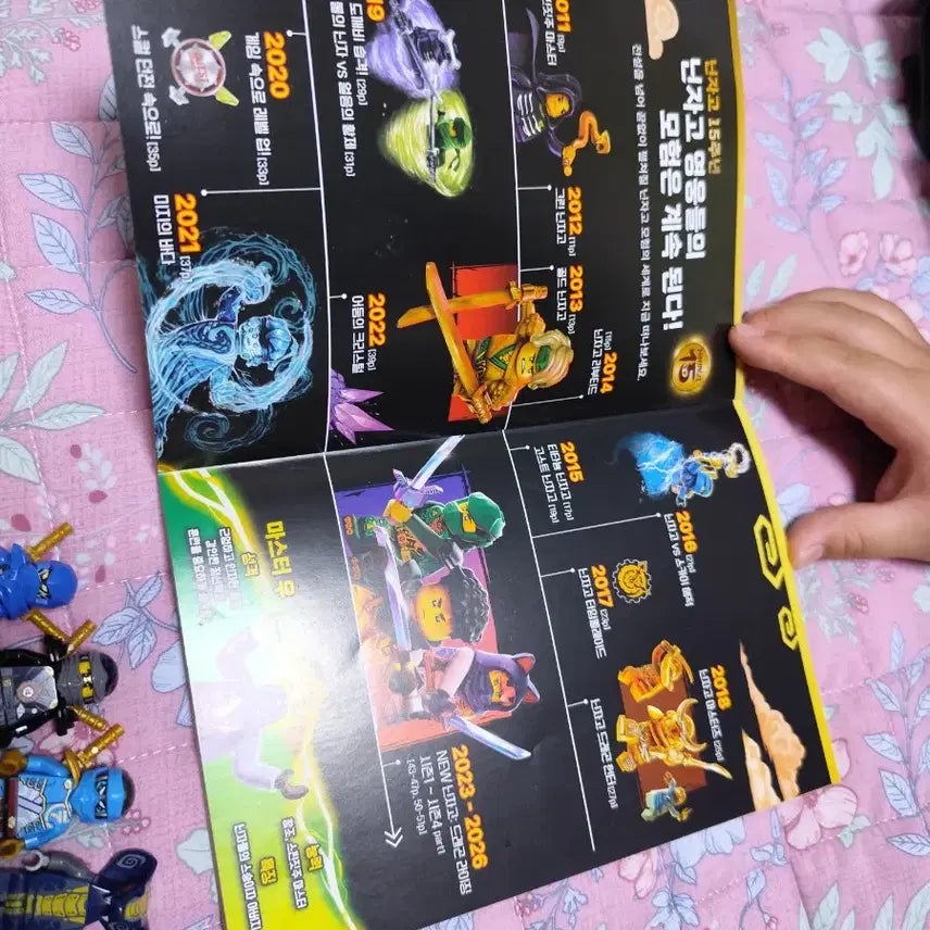 [BUNJANG] LEGO Ninjago 15th Anniversary History Book + 5 Figures / 레고 닌자고 히스토리 북15주년 + 피규어 5종