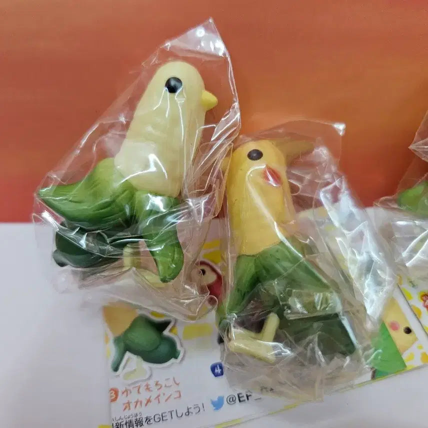 [BUNJANG] Corn Parrot Gacha Figure Set / 옥수수 앵무새 가챠 피규어
