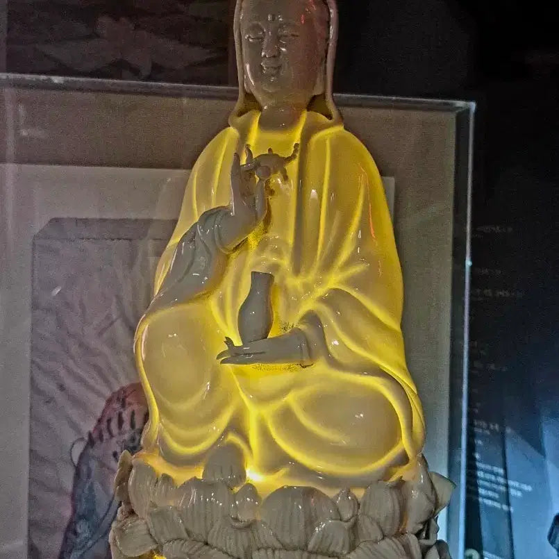 [BUNJANG] Dehua Porcelain Bodhisattva Statue / 덕화요 백자관음보살약사좌상