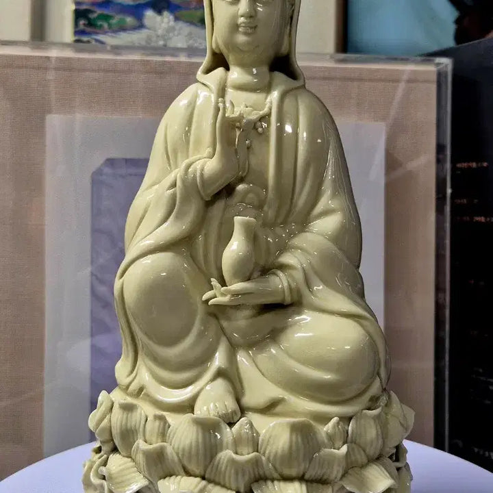 [BUNJANG] Dehua Porcelain Bodhisattva Statue / 덕화요 백자관음보살약사좌상
