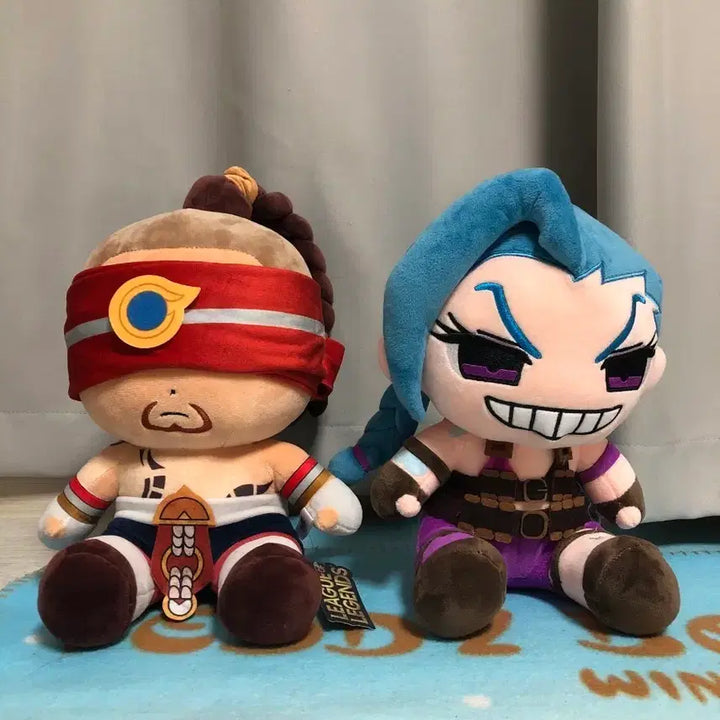 [BUNJANG] League of Legends Jinx &amp; Lee Sin Doll Bundle Set / 리그 오브 레전드 징크스 리 신 인형 일괄 세트로 판매합니다