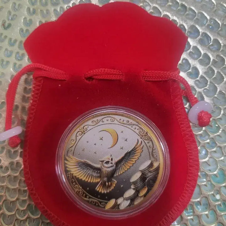 [BUNJANG] Owl and Moon Commemorative Coin / 부엉이 달 코인 기념품