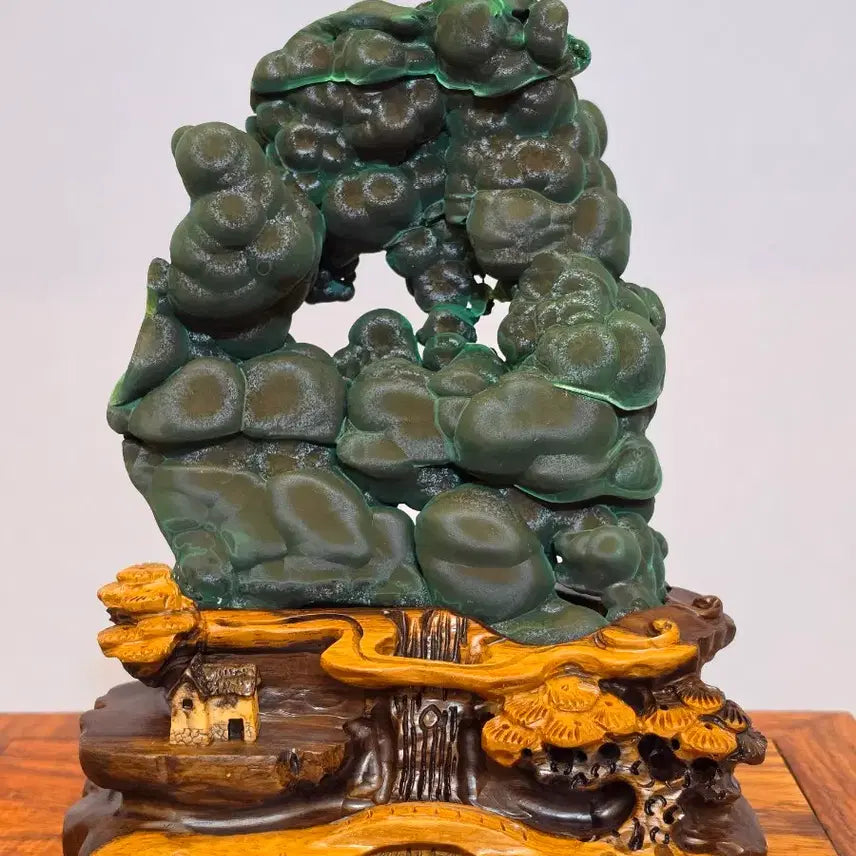 [BUNJANG] Malachite Rough Stone / 26091016 좋은 기운을 내뿜고 컬러와 융 변화가 기가막힌 자연석 말라카이트 공작석 원석 광물 수석 팝니다