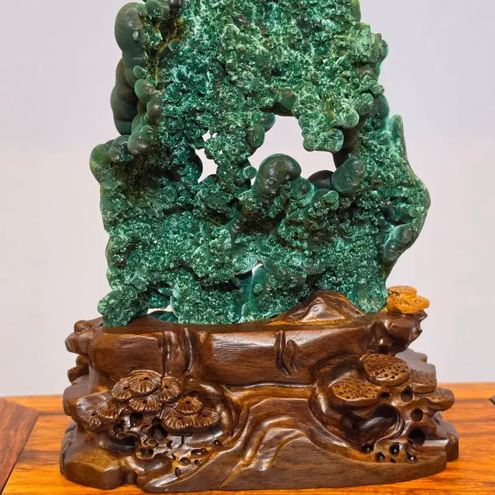 [BUNJANG] Malachite Rough Stone / 26091016 좋은 기운을 내뿜고 컬러와 융 변화가 기가막힌 자연석 말라카이트 공작석 원석 광물 수석 팝니다