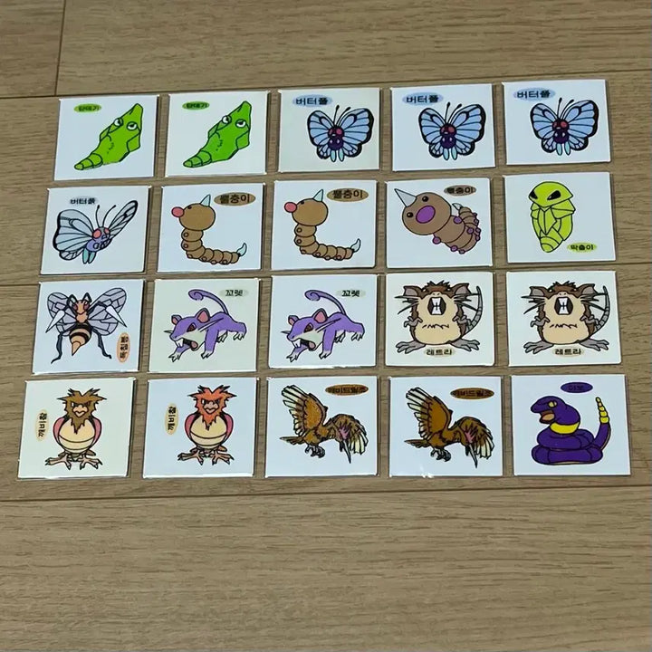 [BUNJANG] 1999 Pokemon Unsealed Sticker (Old Version) / 99년(구버전) 포켓몬(안뗀씰)