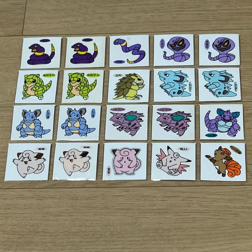 [BUNJANG] 1999 Pokemon Unsealed Sticker (Old Version) / 99년(구버전) 포켓몬(안뗀씰)