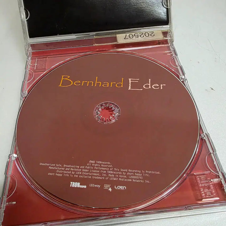 [BUNJANG] Bernhard Eder The Livingroom Sessions CD / 베르하르트 에더(Bernhard Eder) The Livingroom Sessions