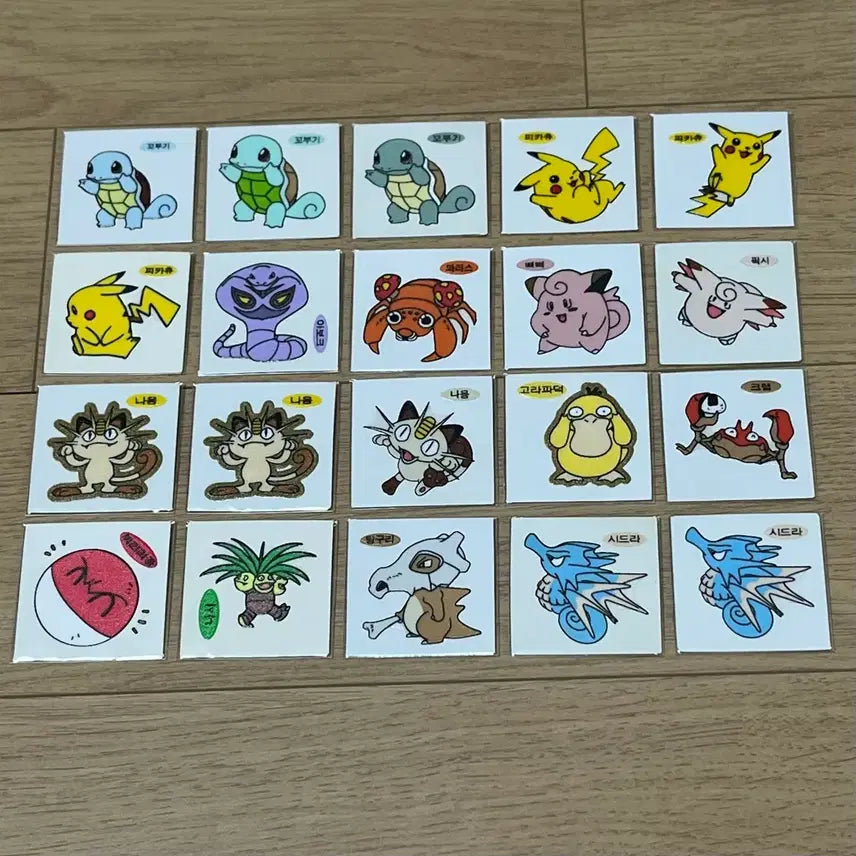 [BUNJANG] 1999 Pokemon Unsealed Sticker / 99년(구버전) 포켓몬(안뗀씰)