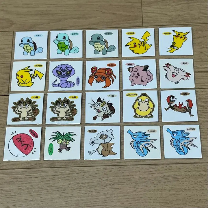 [BUNJANG] 1999 Pokemon Unsealed Sticker / 99년(구버전) 포켓몬(안뗀씰)