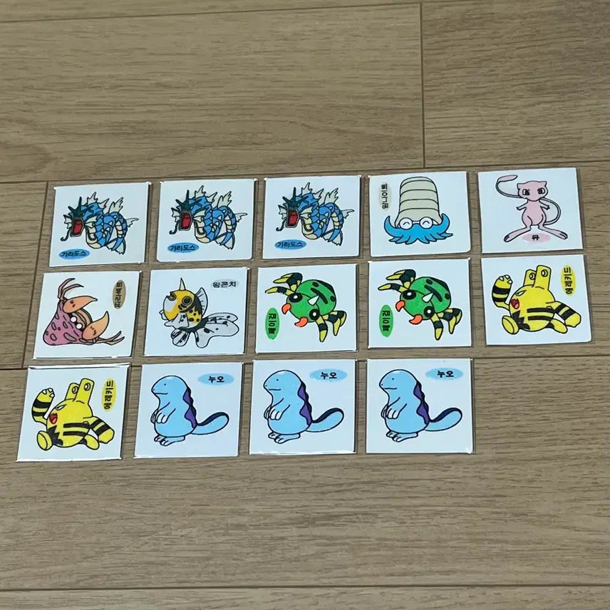 [BUNJANG] 1999 Pokemon Unsealed Sticker / 99년(구버전) 포켓몬(안뗀씰)
