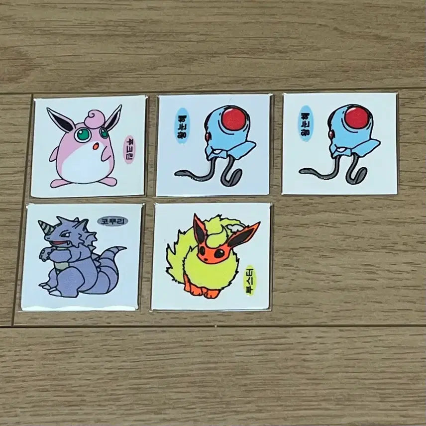 [BUNJANG] Pokemon 1999 Unsealed Sticker Card / 99년(구버전) 포켓몬(안뗀씰)